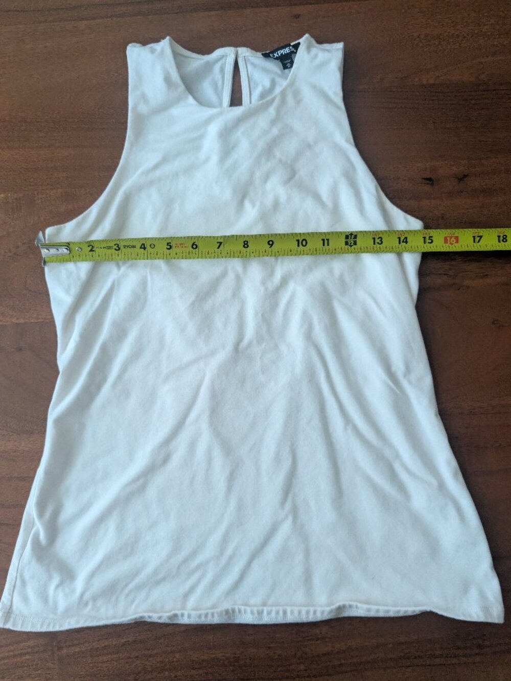 Express Women's Sleeveless Keyhole Back Top, Size Medium